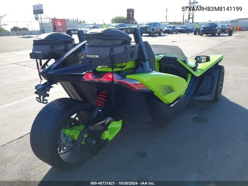 2021 Polaris Slingshot R/Le VIN: 57XAARHB3M8141199 Lot: 40731621