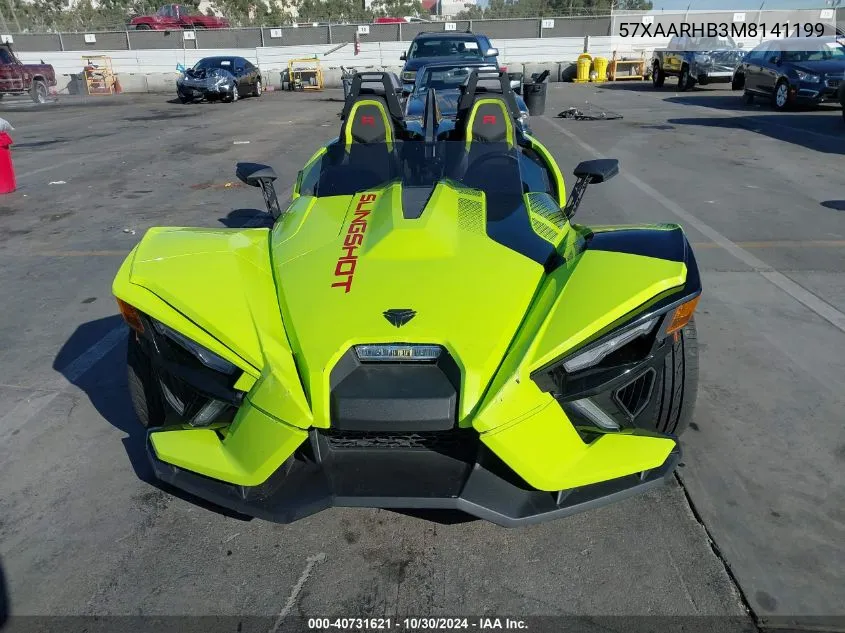 2021 Polaris Slingshot R/Le VIN: 57XAARHB3M8141199 Lot: 40731621