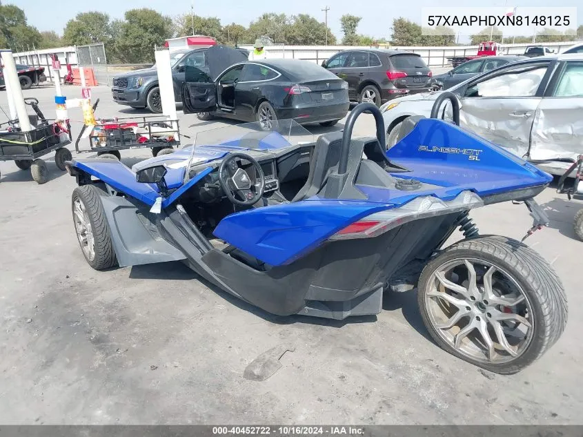 2022 Polaris Slingshot Sl VIN: 57XAAPHDXN8148125 Lot: 40452722