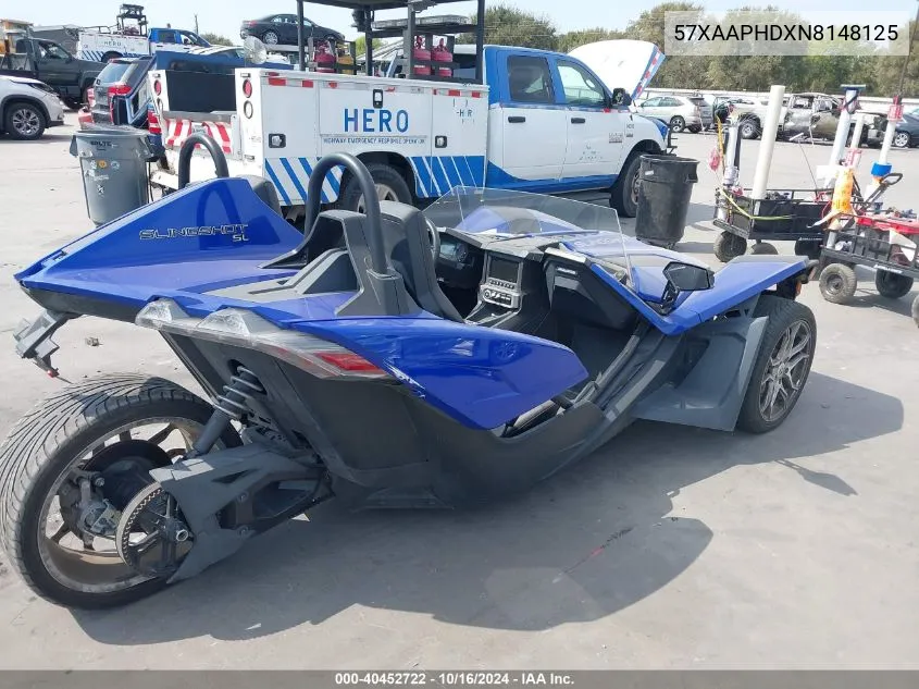 2022 Polaris Slingshot Sl VIN: 57XAAPHDXN8148125 Lot: 40452722