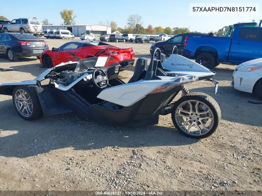 2022 Polaris Slingshot Sl VIN: 57XAAPHD7N8151774 Lot: 40625127