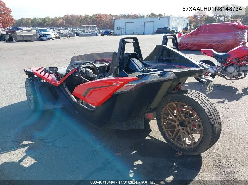 2022 Polaris Slingshot Signature Le VIN: 57XAALHD1N8148734 Lot: 40718484