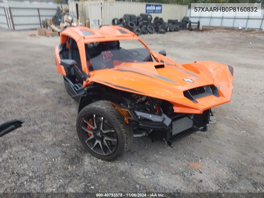 2023 Polaris Slingshot R VIN: 57XAARHB0P8160832 Lot: 40793578