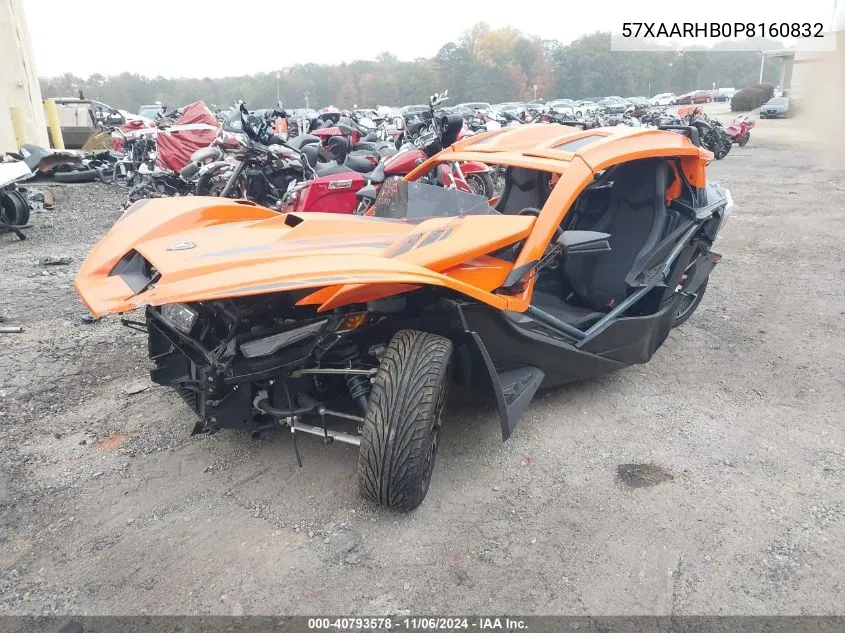 2023 Polaris Slingshot R VIN: 57XAARHB0P8160832 Lot: 40793578