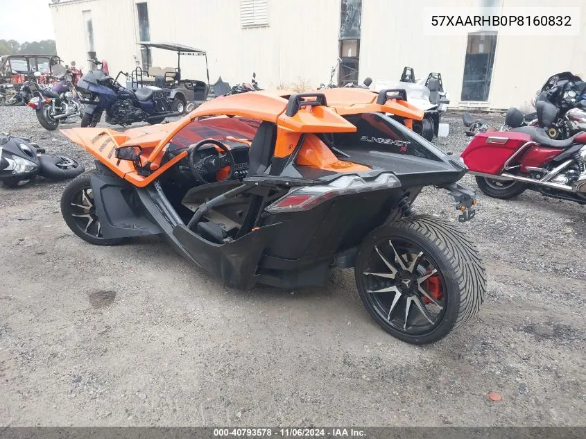 2023 Polaris Slingshot R VIN: 57XAARHB0P8160832 Lot: 40793578