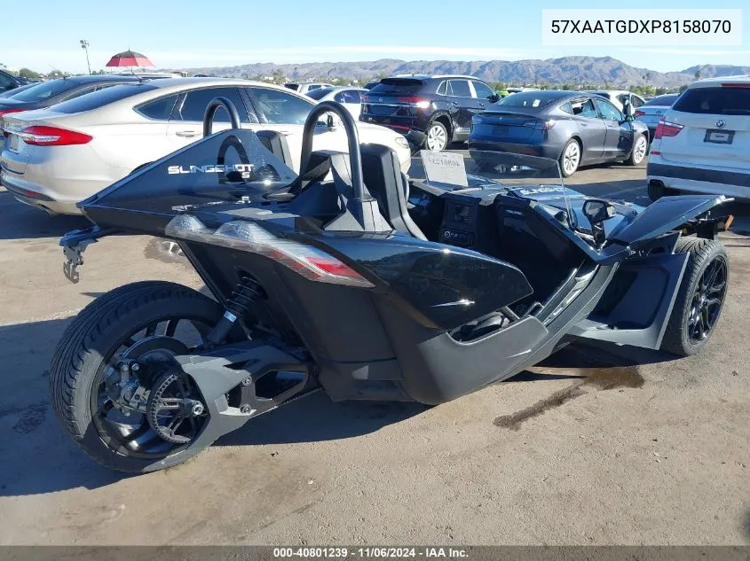 2023 Polaris Slingshot S With Technology Package VIN: 57XAATGDXP8158070 Lot: 40801239