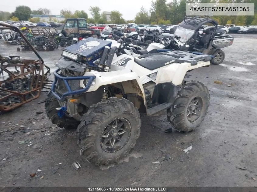 2015 Polaris Sportsman 570 Eps VIN: 4XASEE575FA651065 Lot: 12115065