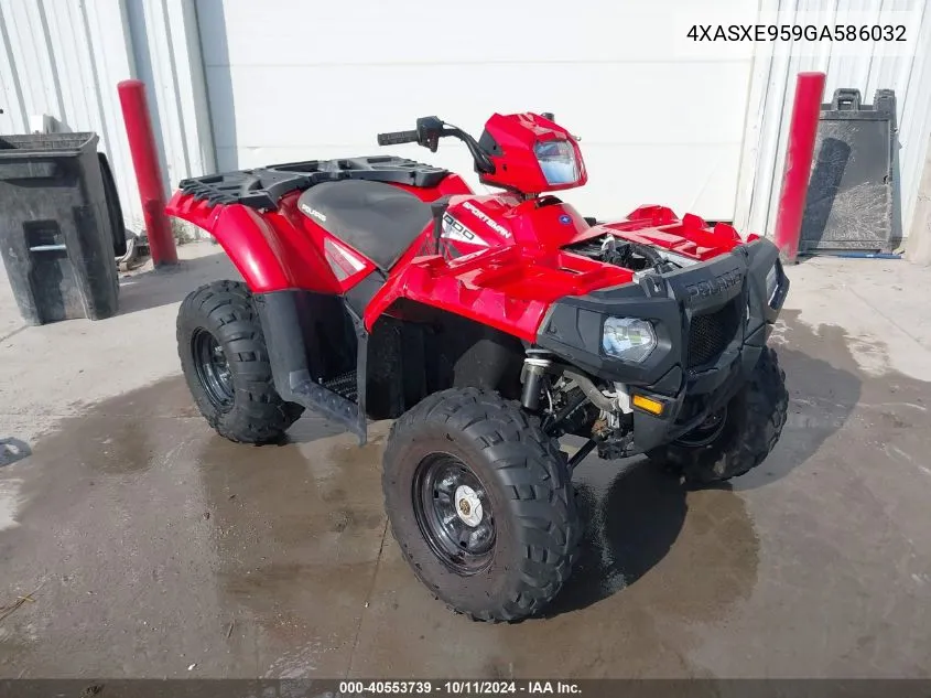 2016 Polaris Sportsman Xp 1000 VIN: 4XASXE959GA586032 Lot: 40553739