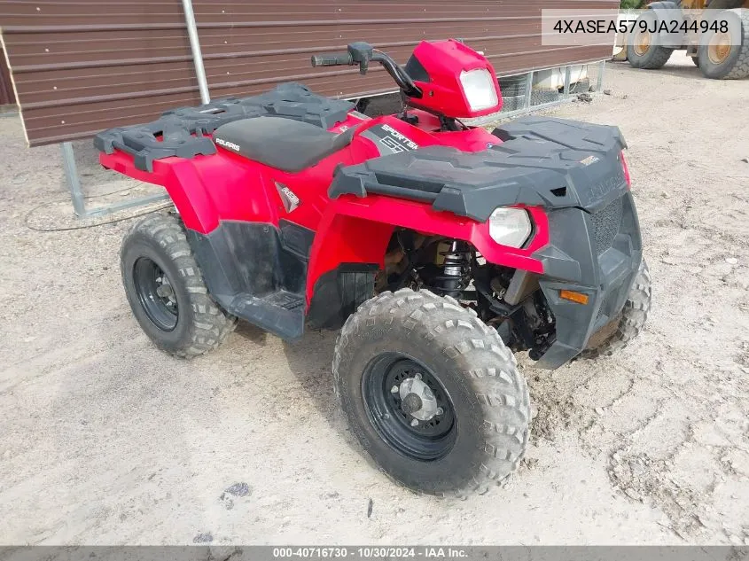 2018 Polaris Sportsman 570 VIN: 4XASEA579JA244948 Lot: 40716730