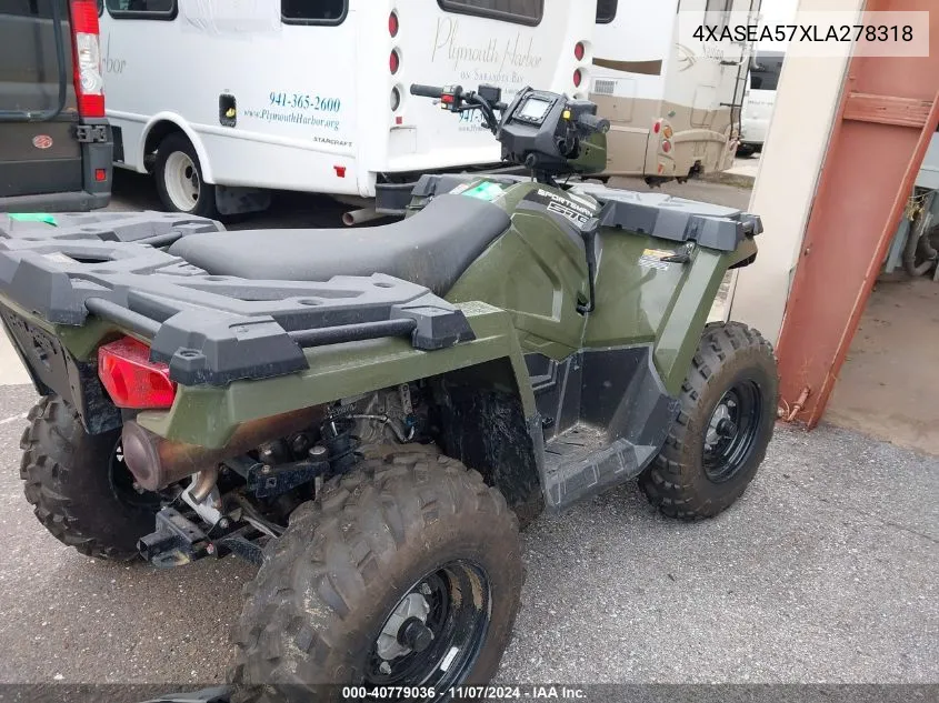 2020 Polaris Sportsman 570 VIN: 4XASEA57XLA278318 Lot: 40779036