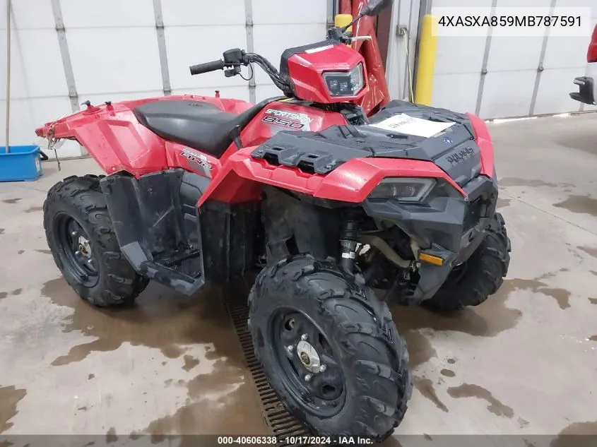 2021 Polaris Sportsman 850 VIN: 4XASXA859MB787591 Lot: 40606338