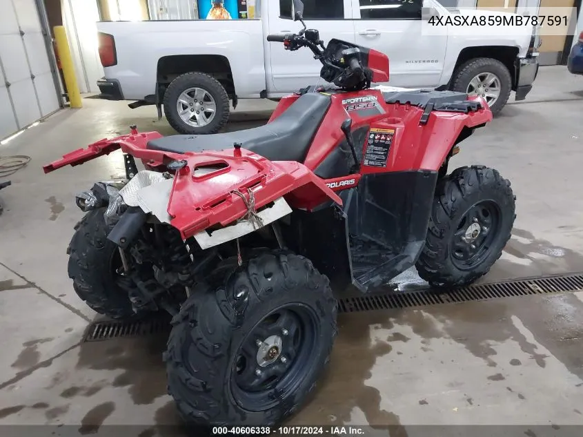 2021 Polaris Sportsman 850 VIN: 4XASXA859MB787591 Lot: 40606338