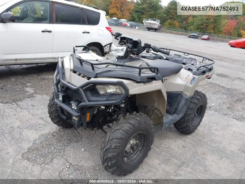 2022 Polaris Sportsman 570 Eps VIN: 4XASEE577NA752493 Lot: 40505025