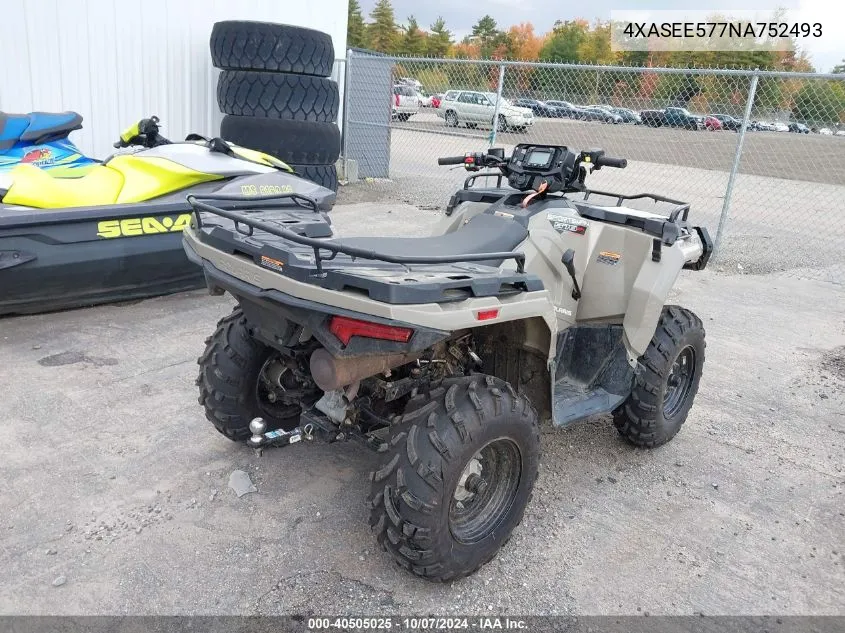 2022 Polaris Sportsman 570 Eps VIN: 4XASEE577NA752493 Lot: 40505025