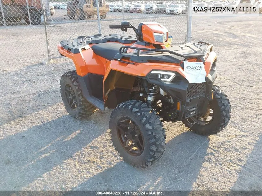 2022 Polaris Sportsman 570 Ultimate Trail Le VIN: 4XASHZ57XNA141615 Lot: 40849228