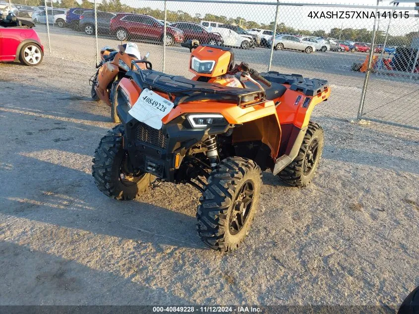 2022 Polaris Sportsman 570 Ultimate Trail Le VIN: 4XASHZ57XNA141615 Lot: 40849228