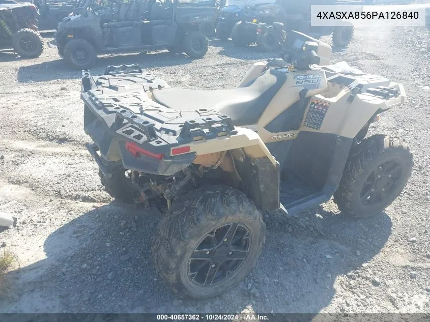 2023 Polaris Sportsman 850 VIN: 4XASXA856PA126840 Lot: 40657362