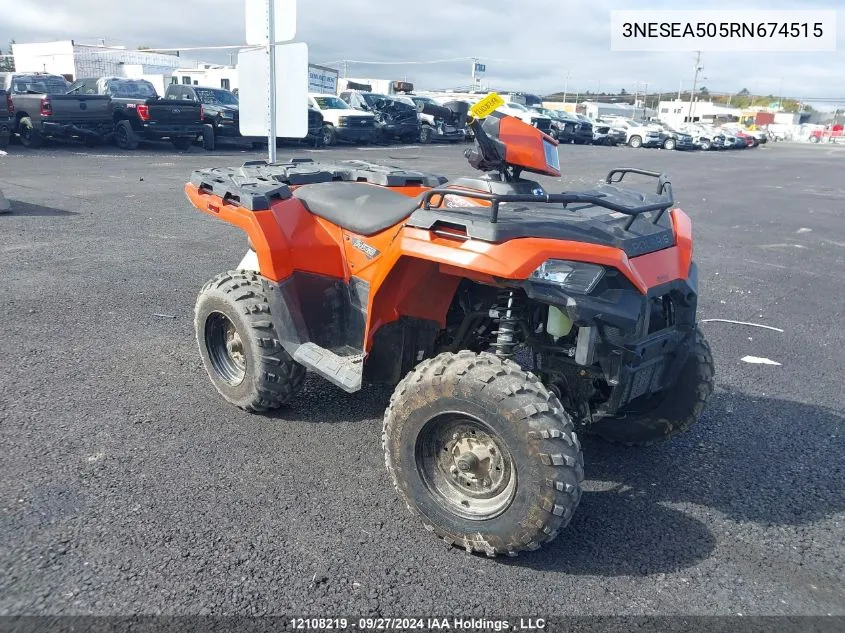 2024 Polaris Sportsman 450 VIN: 3NESEA505RN674515 Lot: 12108219