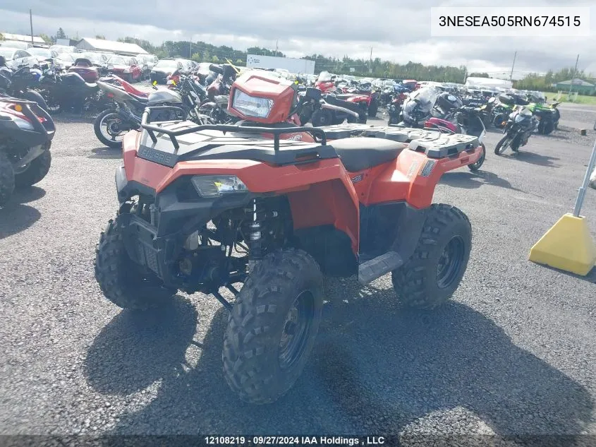 2024 Polaris Sportsman 450 VIN: 3NESEA505RN674515 Lot: 12108219