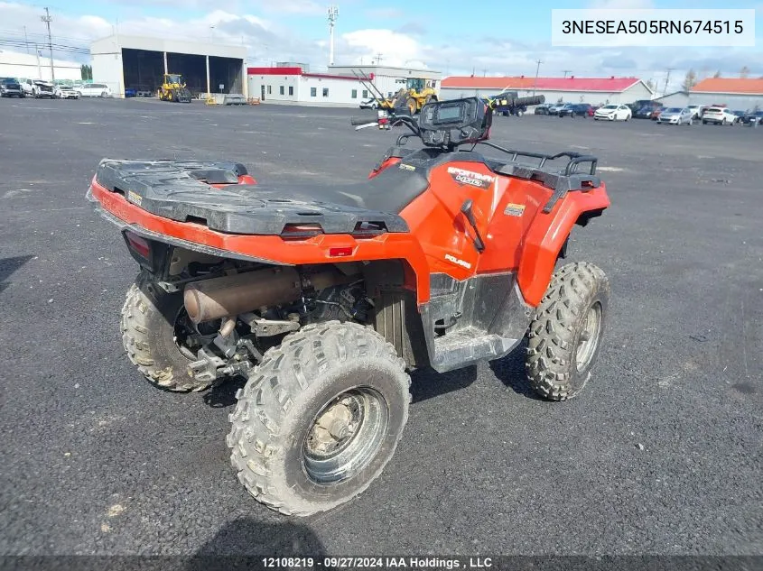 2024 Polaris Sportsman 450 VIN: 3NESEA505RN674515 Lot: 12108219