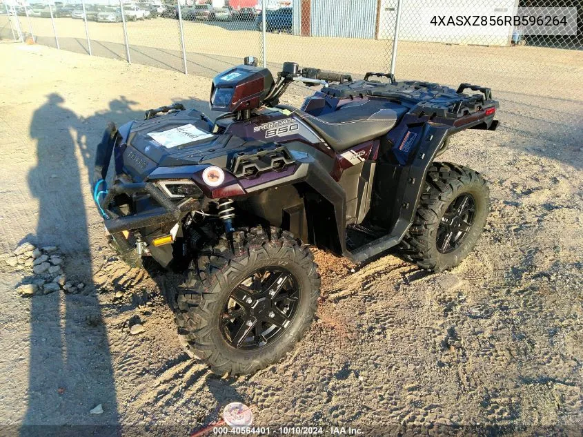 2024 Polaris Sportsman 850 Ultimate Trail Le VIN: 4XASXZ856RB596264 Lot: 40564401