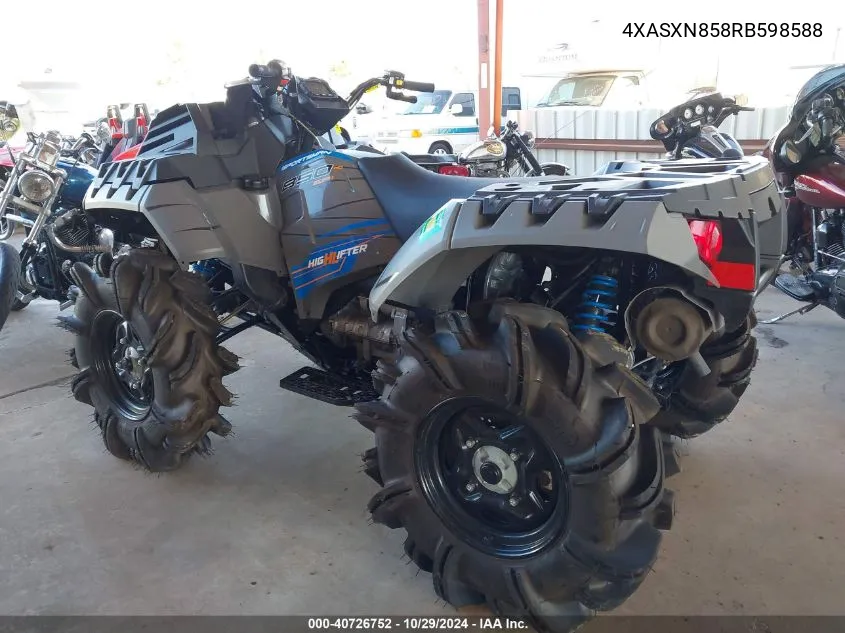 2024 Polaris Sportsman 850 High Lifter Edition VIN: 4XASXN858RB598588 Lot: 40726752