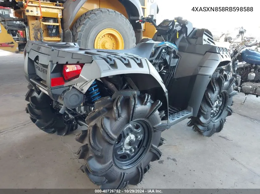 2024 Polaris Sportsman 850 High Lifter Edition VIN: 4XASXN858RB598588 Lot: 40726752