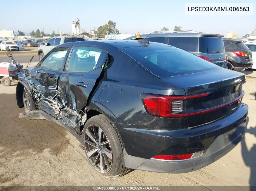 2021 Polestar 2 Launch Edition VIN: LPSED3KA8ML006563 Lot: 39838000