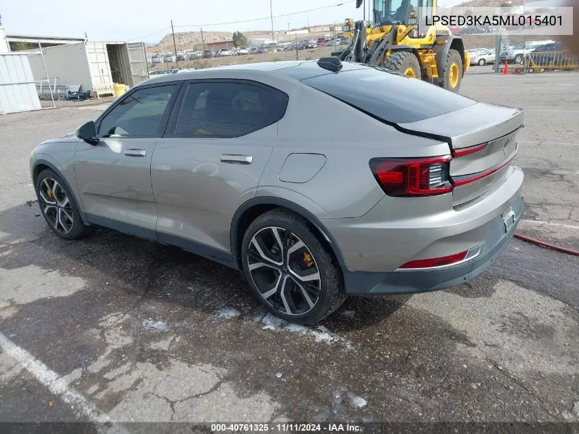 2021 Polestar 2 Launch Edition VIN: LPSED3KA5ML015401 Lot: 40761325