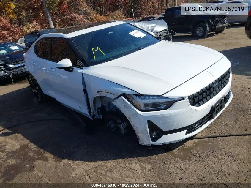 2022 Polestar 2 Long Range Dual Motor VIN: LPSED3KA7NL057019 Lot: 40716930