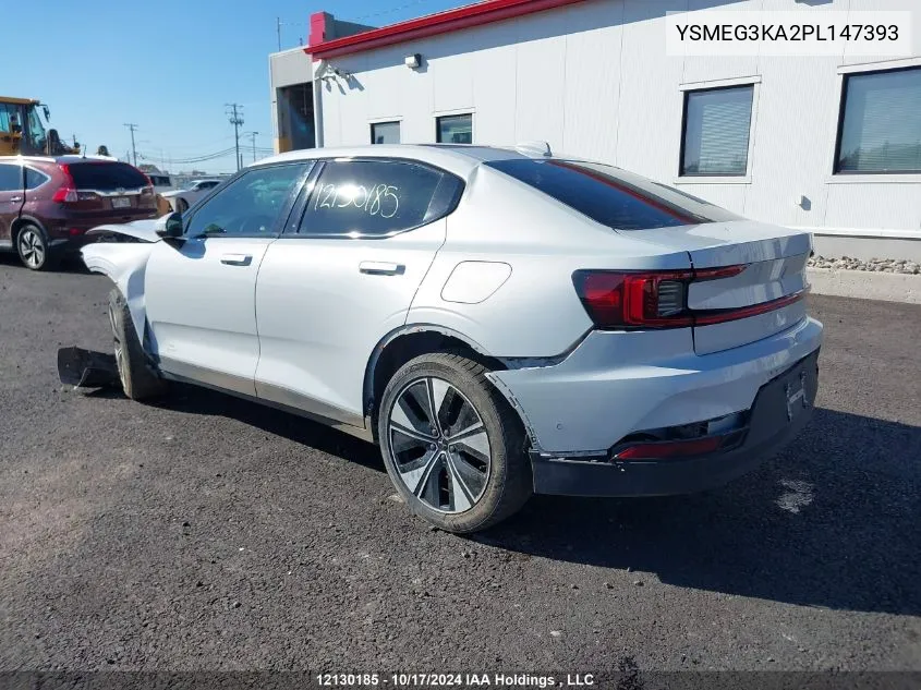 2023 Polestar 2 VIN: YSMEG3KA2PL147393 Lot: 12130185