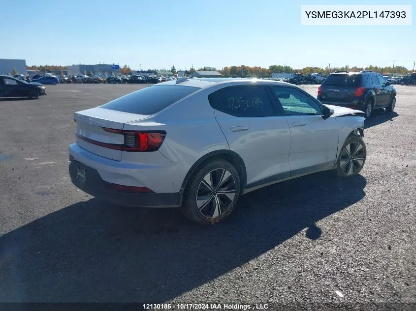 2023 Polestar 2 VIN: YSMEG3KA2PL147393 Lot: 12130185