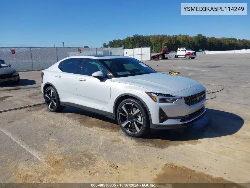 2023 Polestar 2 Long Range Dual Motor/Long Range Dual Motor Plus VIN: YSMED3KA5PL114249 Lot: 40538935