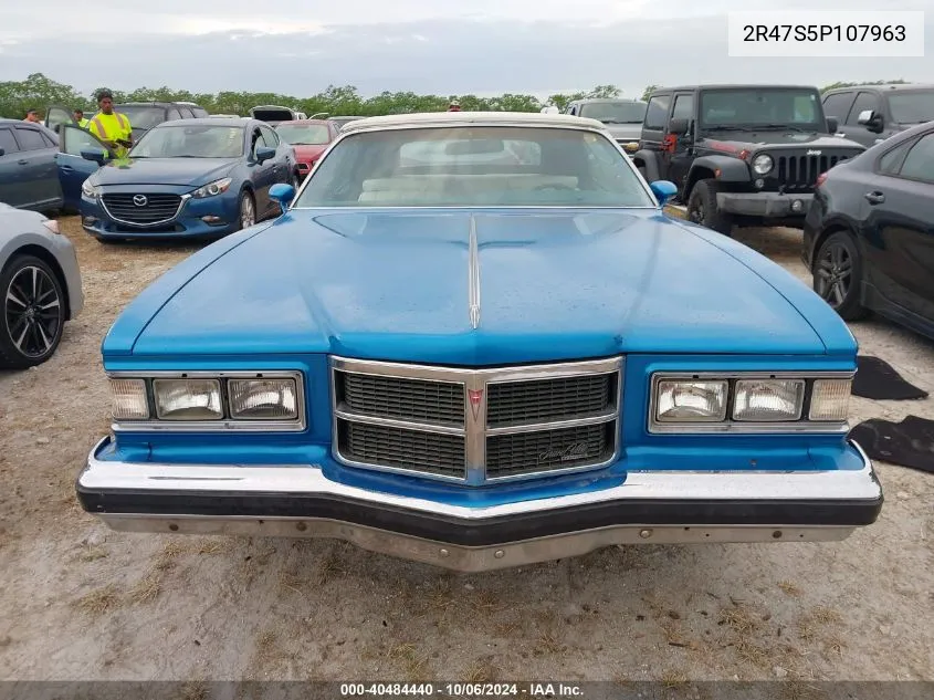 1975 Pontiac Other VIN: 2R47S5P107963 Lot: 40484440