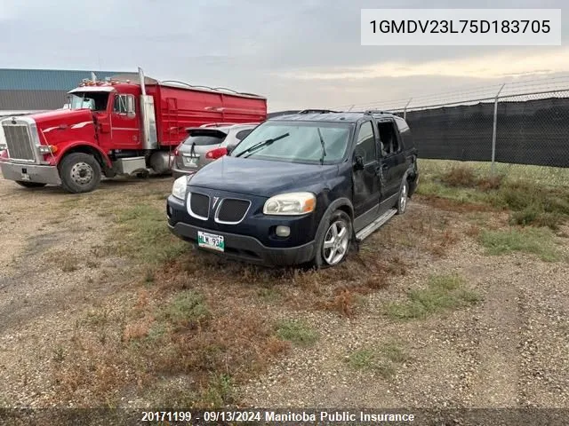 2005 Pontiac Montana Sv6 Ext VIN: 1GMDV23L75D183705 Lot: 20171199