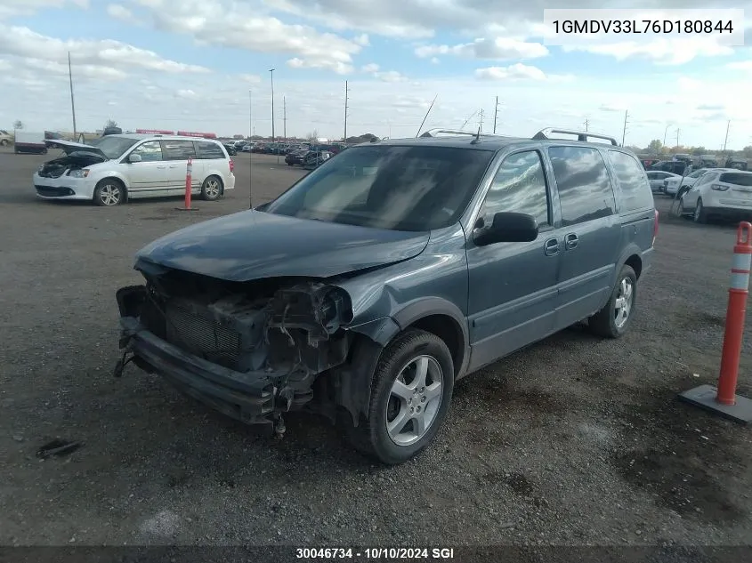 2006 Pontiac Montana Sv6 VIN: 1GMDV33L76D180844 Lot: 30046734