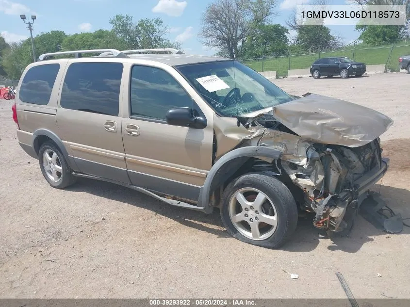 2006 Pontiac Montana Sv6 VIN: 1GMDV33L06D118573 Lot: 39293922