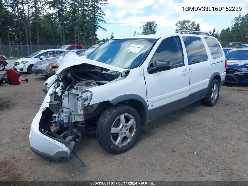 1GMDV33L16D152229 2006 Pontiac Montana Sv6