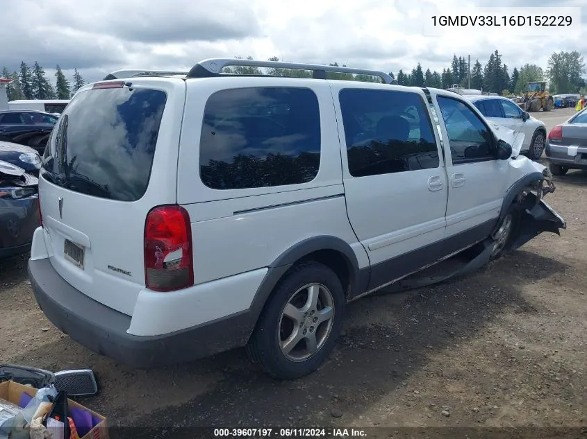 1GMDV33L16D152229 2006 Pontiac Montana Sv6