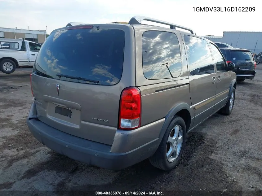 1GMDV33L16D162209 2006 Pontiac Montana Sv6