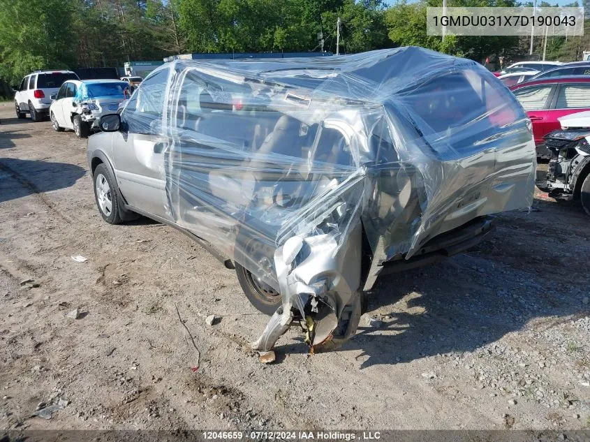 1GMDU031X7D190043 2007 Pontiac Montana Sv6