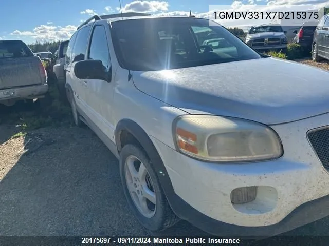 1GMDV331X7D215375 2007 Pontiac Montana Sv6 Ext