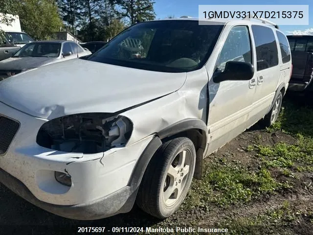 1GMDV331X7D215375 2007 Pontiac Montana Sv6 Ext