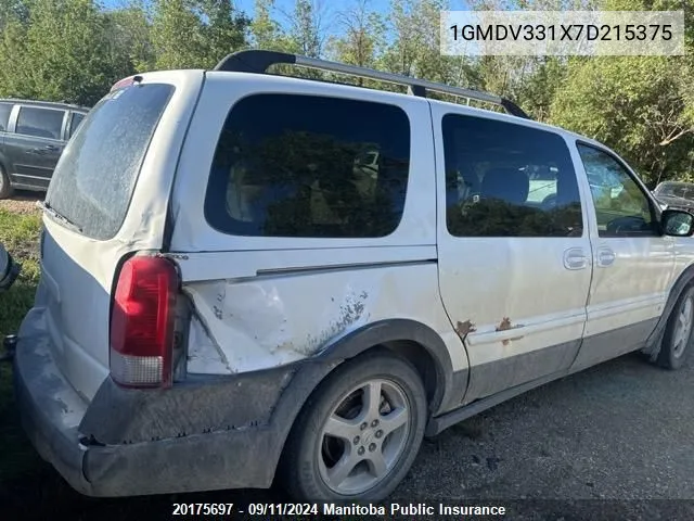 1GMDV331X7D215375 2007 Pontiac Montana Sv6 Ext