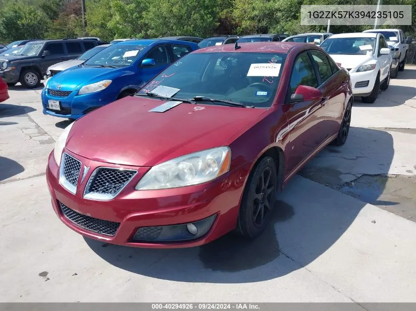 1G2ZK57K394235105 2009 Pontiac G6 New Gt