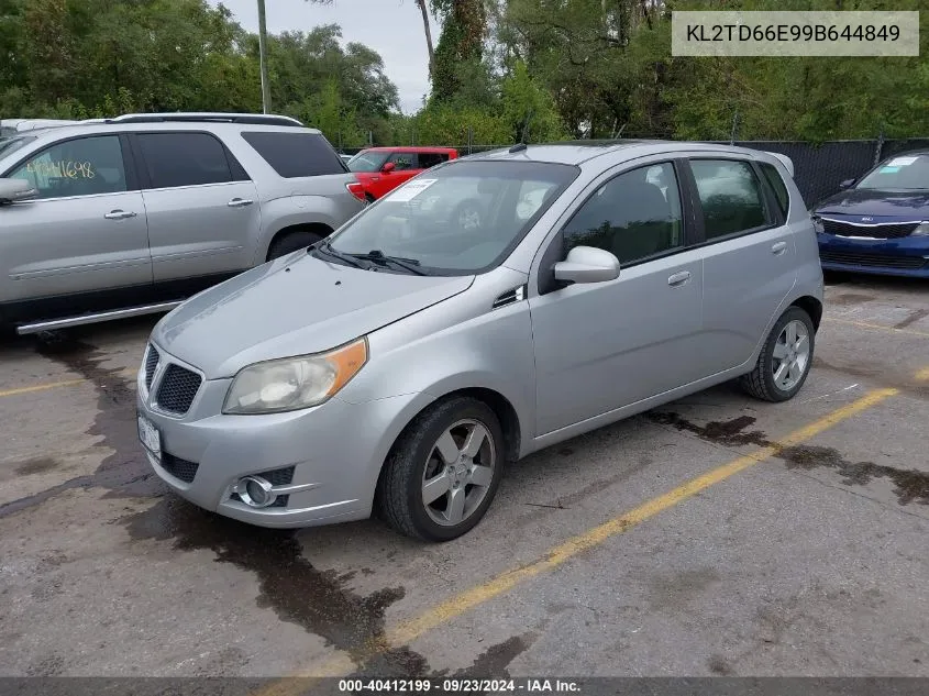 2009 Pontiac G3 VIN: KL2TD66E99B644849 Lot: 40412199