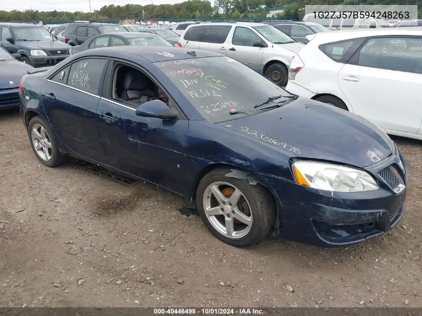 2009 Pontiac G6 New Se VIN: 1G2ZJ57B594248263 Lot: 40446498