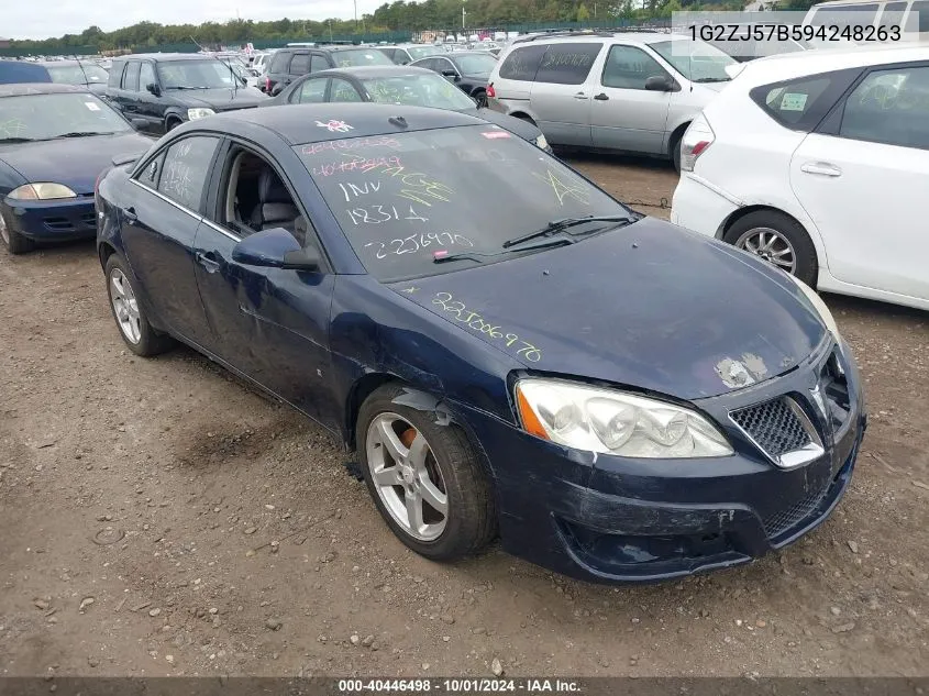 2009 Pontiac G6 New Se VIN: 1G2ZJ57B594248263 Lot: 40446498