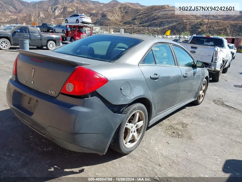 2009 Pontiac G6 New Se VIN: 1G2ZJ57NX94242601 Lot: 40554769