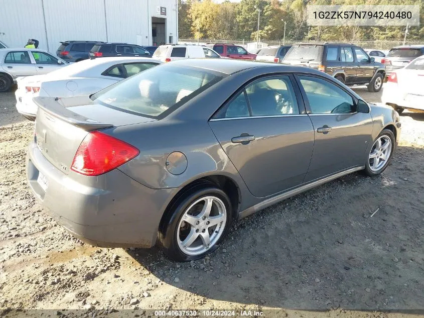 2009 Pontiac G6 New Gt VIN: 1G2ZK57N794240480 Lot: 40637530